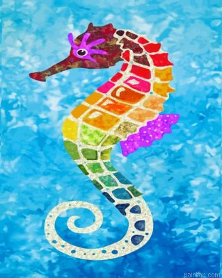 Colorful Seahorse Paint By Number.png