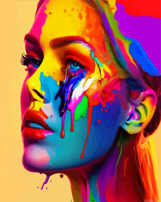 Colorful Splatter Woman Paint By Numbers.png