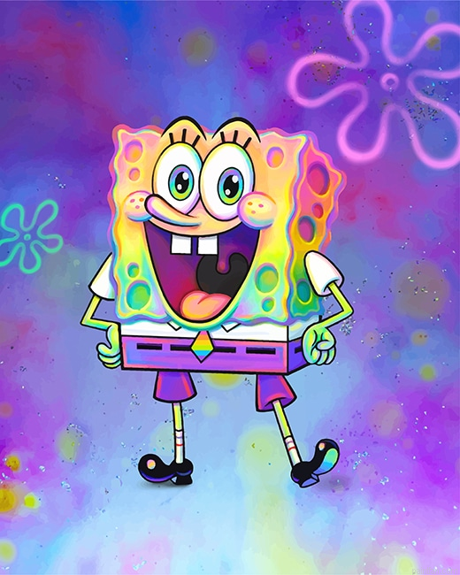 Colorful Spongebob Cartoon New Paint By Numbers.png