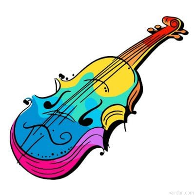Colorful Violin Still Life Paint By Numbers.png