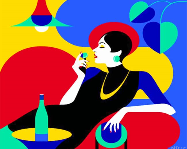 Colorful Woman Women Paint By Numbers.png
