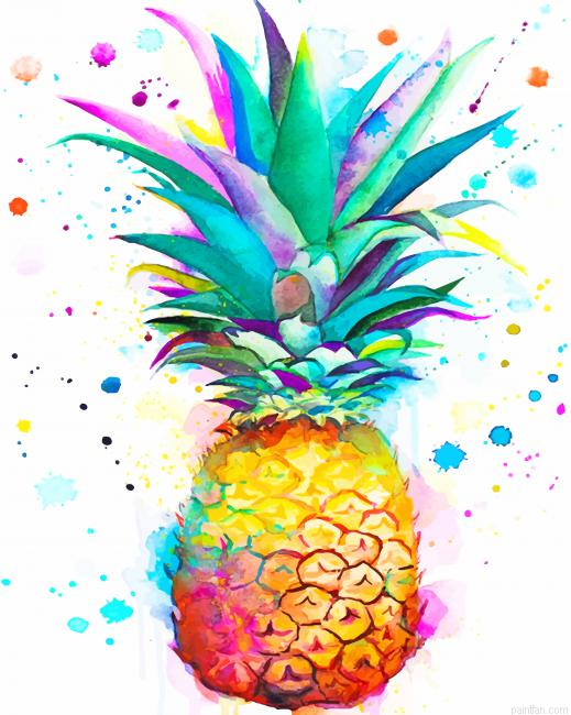 Colors Splash Pineapple New Paint By Number.png