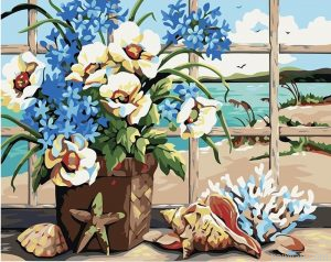 Conch Flowers Paint By Numbers.png