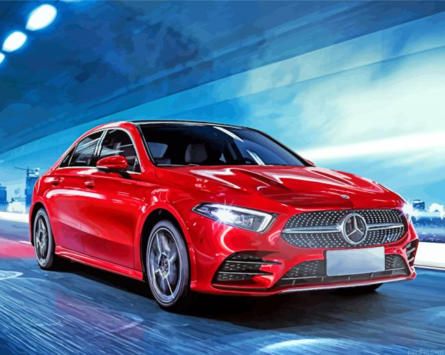 Cool Car Mercedes Paint By Number.png