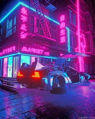 Cool Delorean Paint By Numbers.png