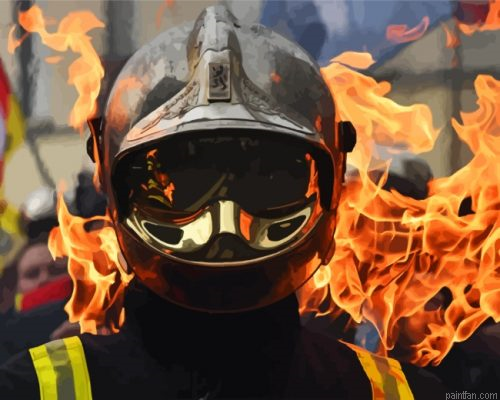 Cool Firefighter Man Paint By Number.png