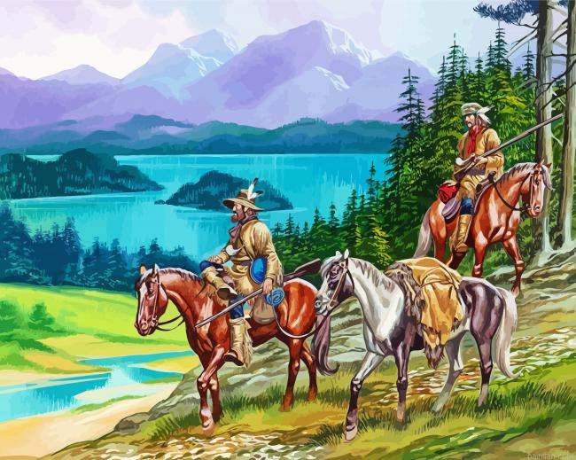 Cool Mountain Man Paint By Numbers.png