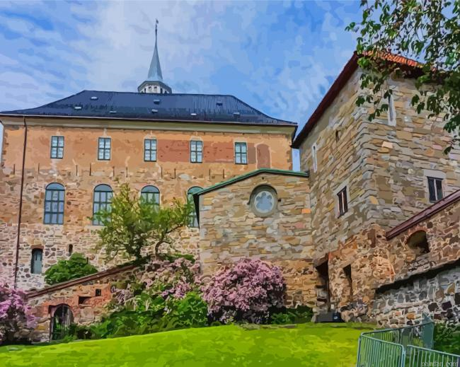 Cool Norway Castle Paint By Numbers.png
