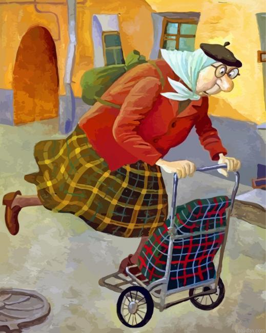 Cool Old Woman Paint By Number.png