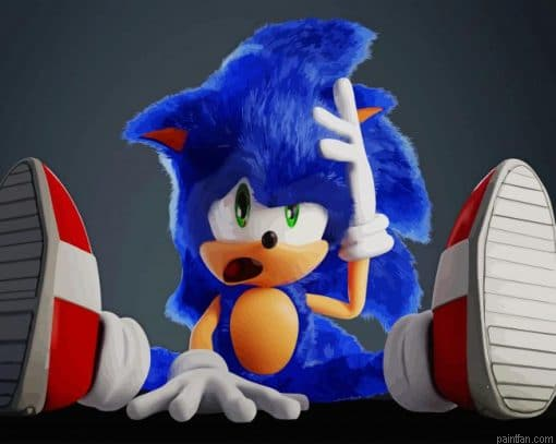 Cool Sonic The Hedgehog Paint By Number.png