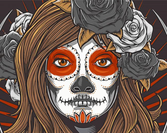 Cool Sugar Skull Lady Paint By Numbers.png