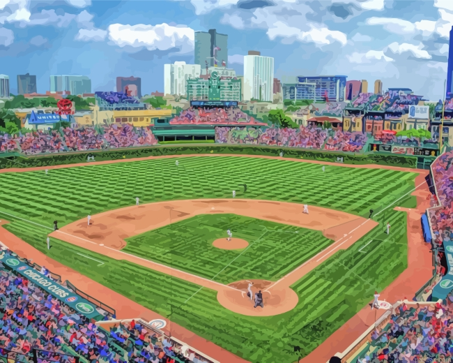 Cool Wrigley Field Chicago Paint By Number.png