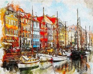 Copenhagen Harbor Paint By Numbers.png