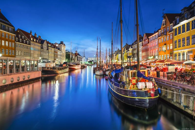 Copenhagen Night Paint By Numbers.png