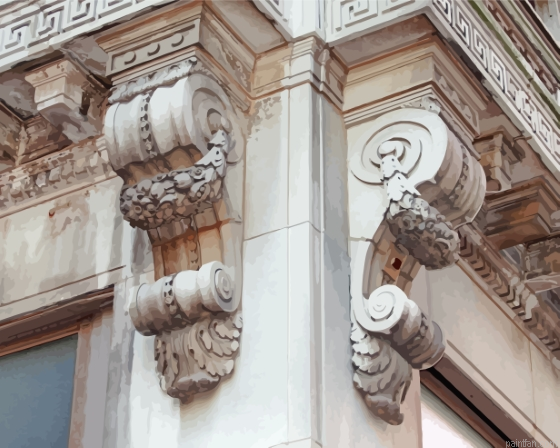 Corbel Ancient Architecture Paint By Numbers.png