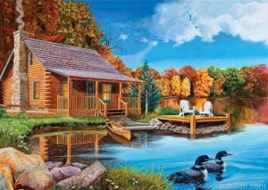 Cottage By Lake Paint By Numbers.png