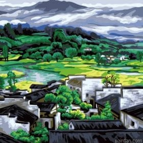 Country Field Mountain Paint By Numbers.png