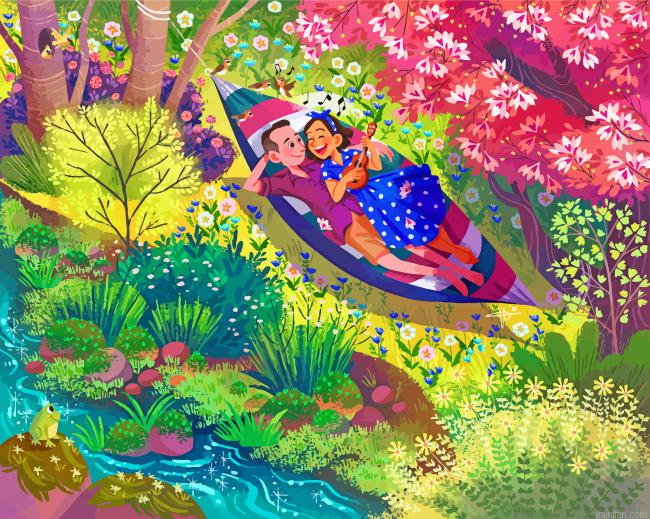 Couple In Hammock Paint By Number.png