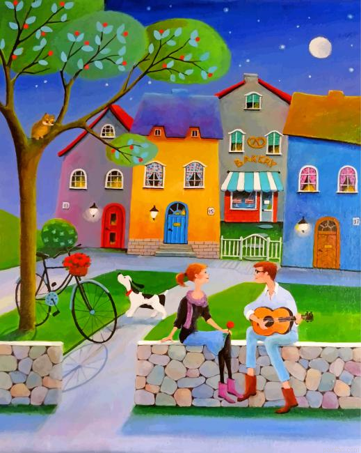 Couple In Love Paint By Number.png