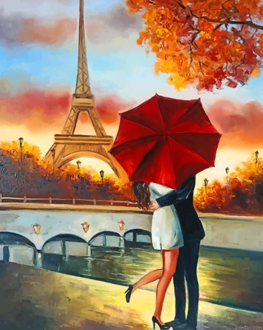 Couple In Paris France New Paint By Numbers.png
