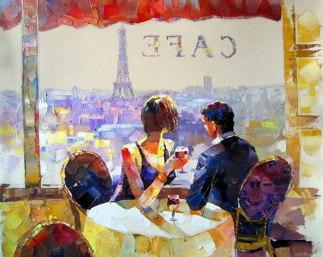 Couple In Cafe Paint By Numbers.png