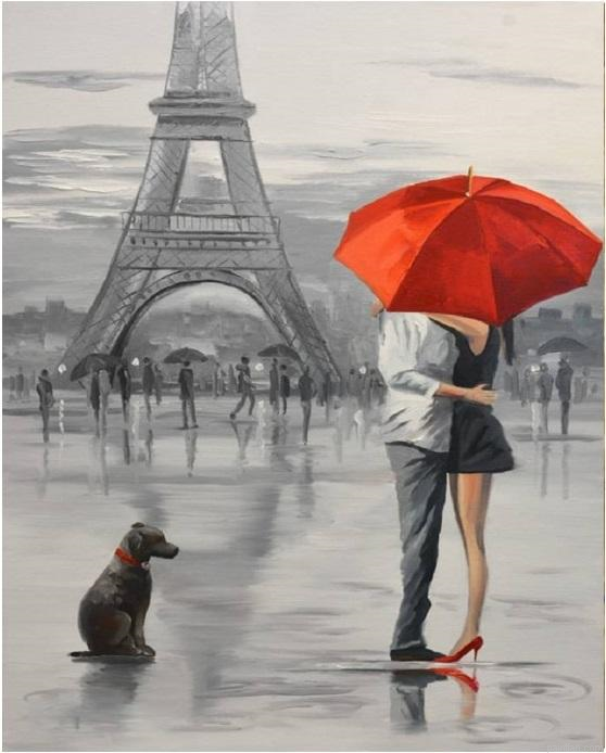 Couples In Paris Paint By Numbers.png