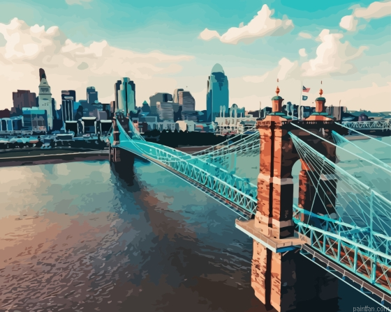 Covington Kentucky Roebling Bridge Paint By Numbers.png