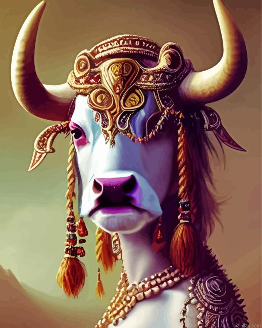 Cow Woman Head Paint By Numbers.png