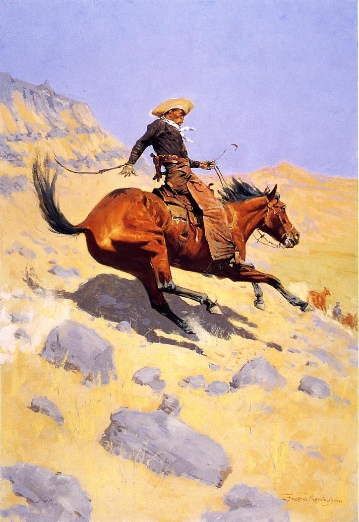 Cowboy On Horse Paint By Numbers.png