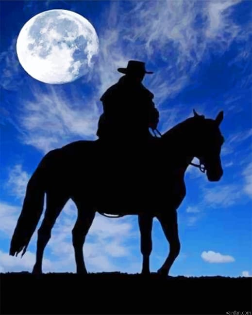 Cowboy Under The Moon New Paint By Numbers.png