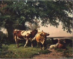 Cows Under Trees Paint By Numbers.png