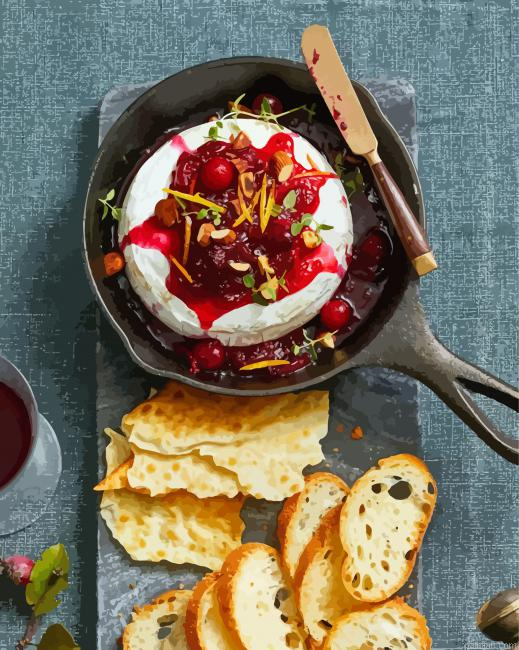 Cranberry Baked Brie Paint By Numbers.png