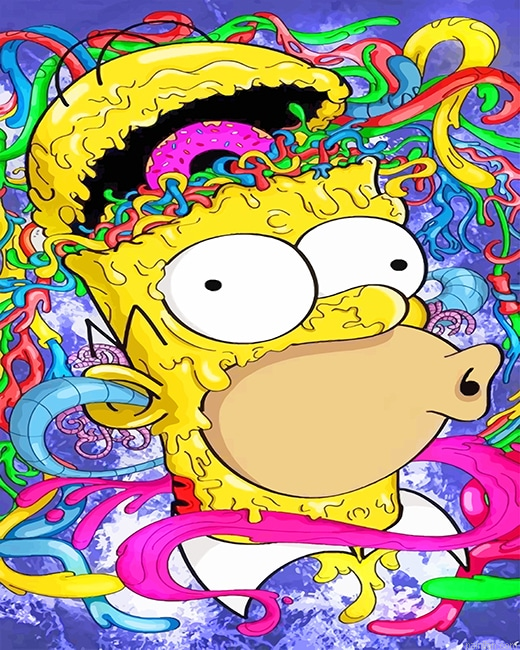 Crazy Homer Simpson New Paint By Numbers.png