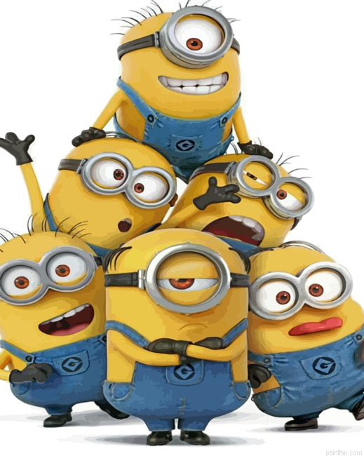 Crazy Minions Paint By Numbers.png