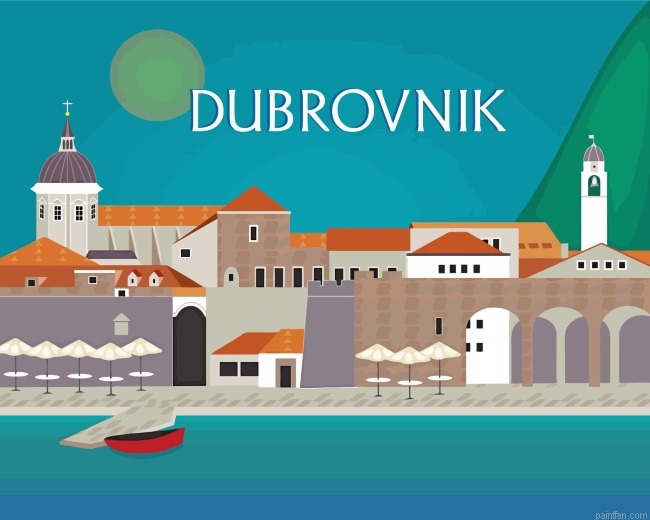 Croatia Dubrovnik Paint By Number.png