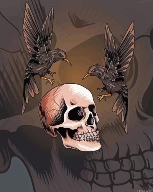 Crows And Skull Paint By Numbers.png