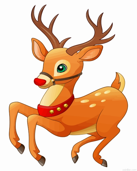 Cute Deer Paint By Number.png