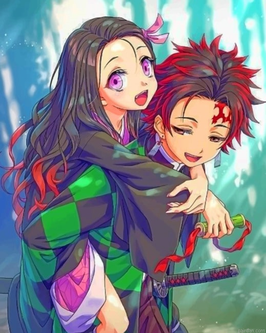 Cute Demon Slayer Anime New Paint By Numbers.png