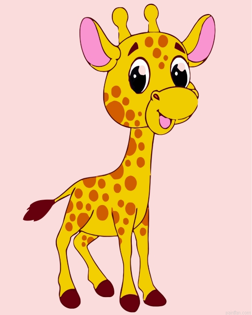 Cute Giraffe Paint By Number.png