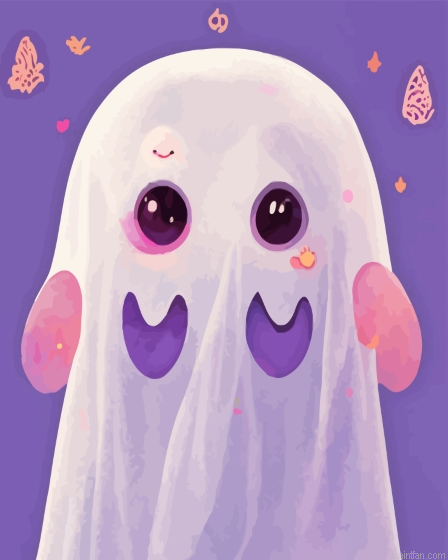 Cute Halloween Ghost Paint By Numbers.png