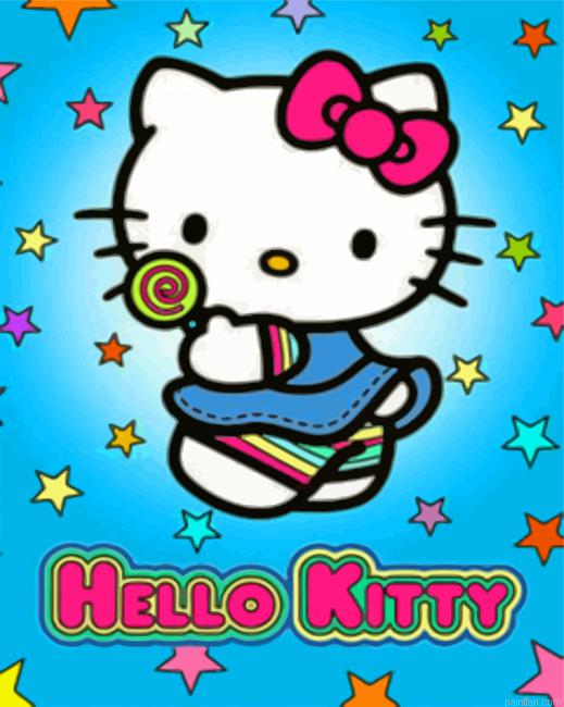 Cute Hello Kitty Paint By Numbers.png
