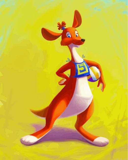 Cute Kangaroo Paint By Number.png
