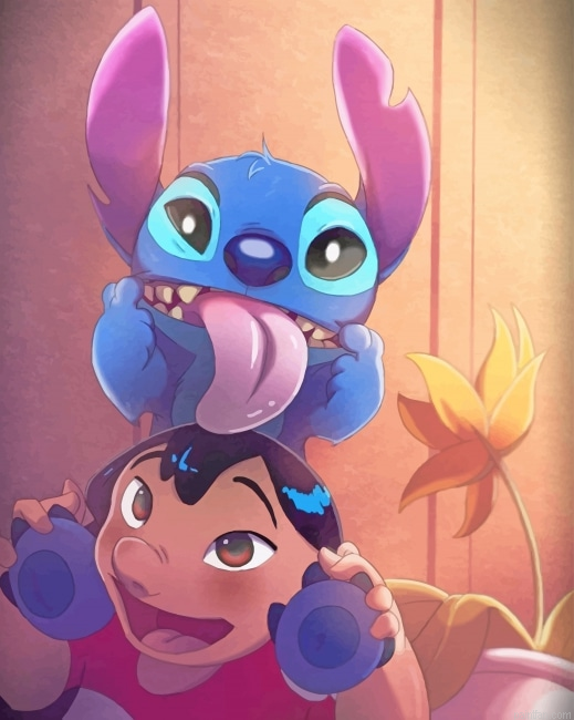 Cute Lilo Crazy Stitch New Paint By Numbers.png