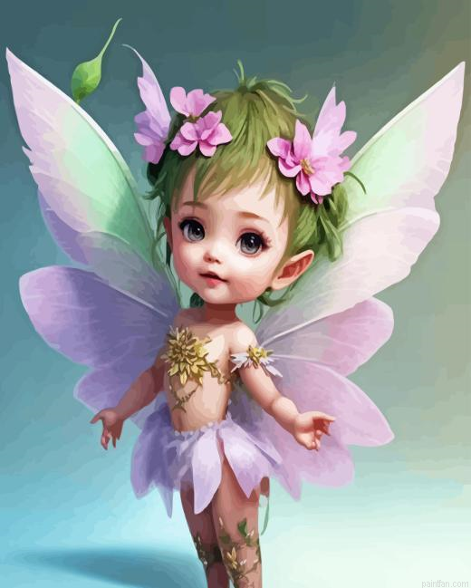 Cute Little Fairy Paint By Numbers.png