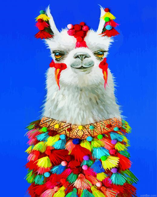 Cute Llama Paint By Number.png