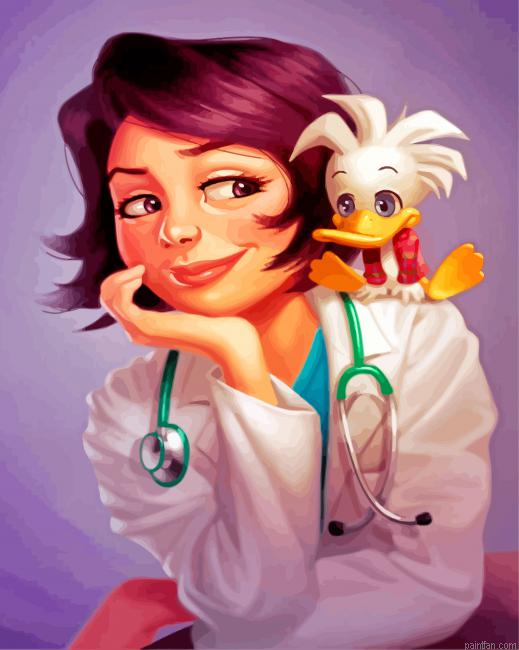 Cute Nurse Paint By Number.png