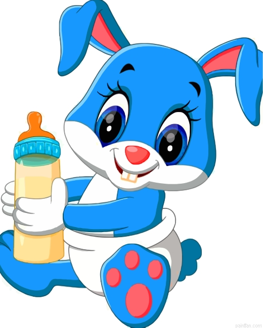 Cute Rabbit Paint By Number.png