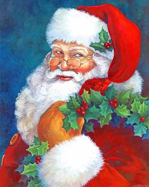 Cute Santa New Paint By Numbers.png