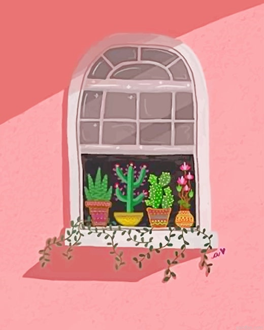 Cute Window With Plants New Paint By Numbers.png