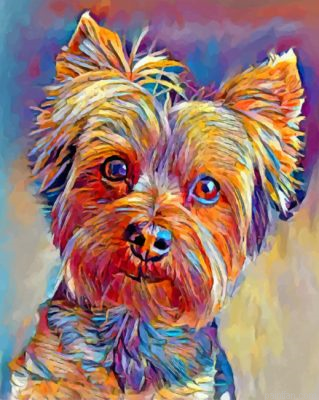 Cute Yorkshire Terrier Paint By Number.png